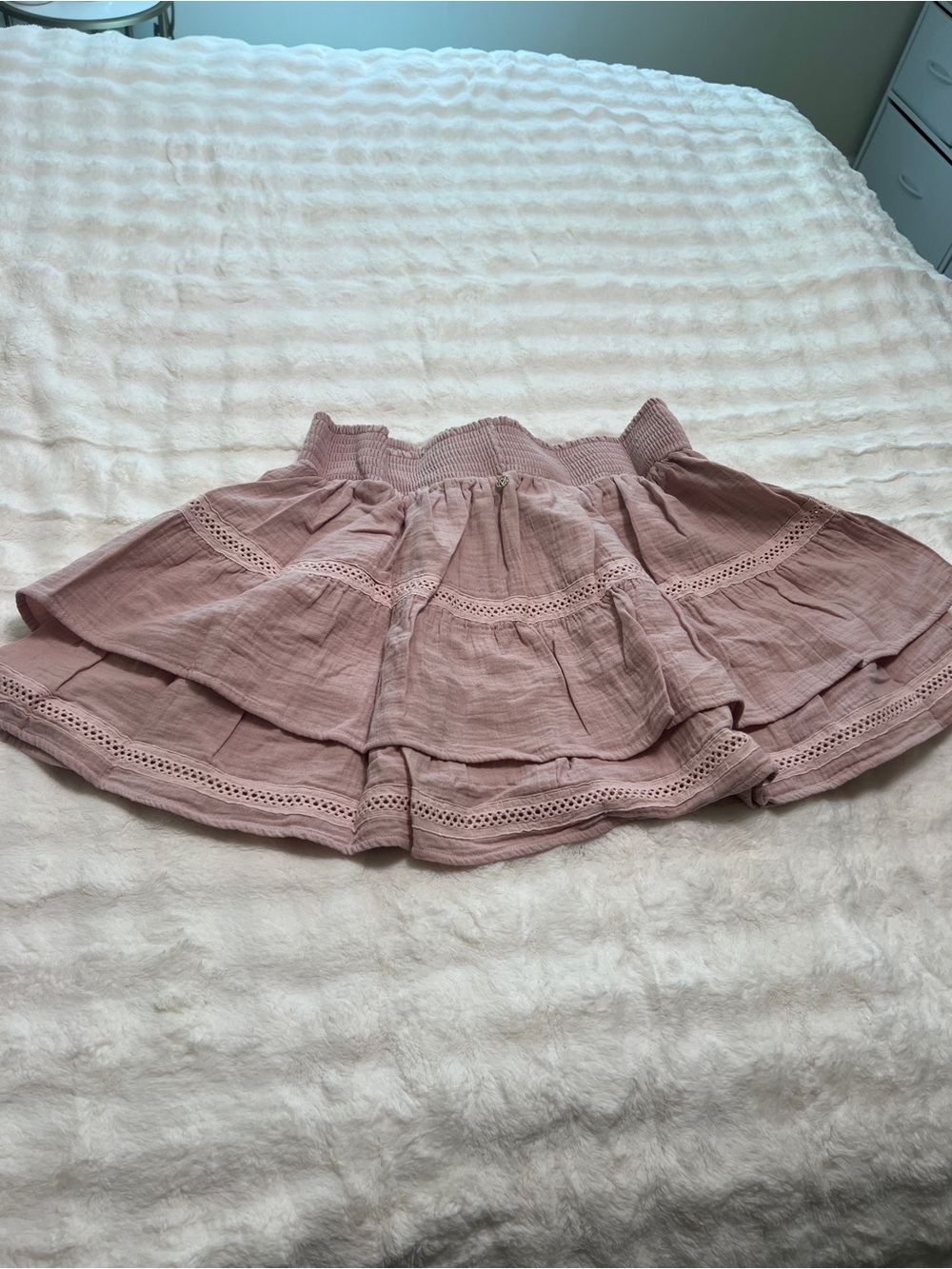 Victoria secret Dusty Pink Tiered Skater Skirt